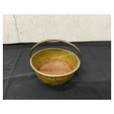 Brass Pot with Metal Handle