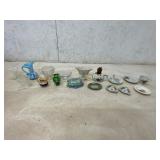 Assorted 17-Piece Porcelain, Glass, and Ceramic Lo