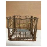 Vintage Wire and Metal Milk Crate
