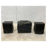 Sharp Stereo System with Detachable Speakers