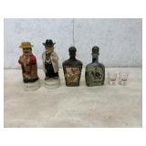 6 Decorative Bottles and Glasses