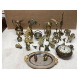 Brass Figurines and Tableware
