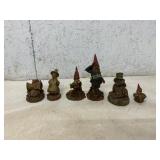 6 Decorative Gnome-Themed Figurines