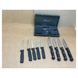 Pampered Chef Knife Set with Serrated Blades