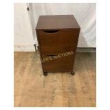 Wooden Mobile Two-Drawer Filing Cabinet