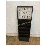 Vintage Metal Time Card Clock with Slots