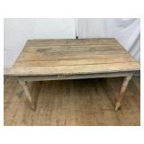 Rustic Wooden Farmhouse Table