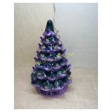 Ceramic Christmas Tree with Light-Up Bulbs