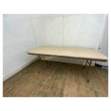 Rectangular Folding Table With Metal Legs