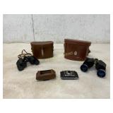 Binoculars with Cases and a Kodak Camera