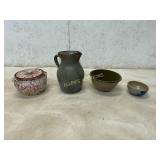4 Assorted Ceramic Vessels