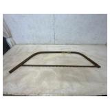 Vintage Metal Bow Saw With Blade