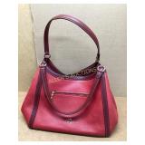 Red Leather Shoulder Bag