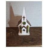 Wooden Church-Shaped Hanging Birdhouse