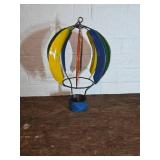 Painted Metal Hot Air Balloon Sculpture