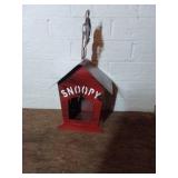 Metal Snoopy-Themed Decorative Birdhouse