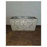 Rectangular Ornamental Metal Planter