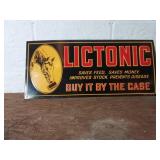 Metal Lictonic Advertising Sign