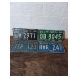 Collection of South Carolina License Plates