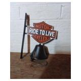 Cast Iron Motorcycle-Themed Bell