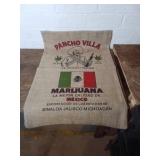 Printed Burlap Sack Featuring Pancho Villa