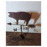 Cast Iron Pig Weather Vane