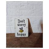 Cast Iron Decorative Plaque With Bee Design