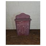 Decorative Metal Wall-Mount Container