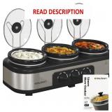 Royalcraft Slow Cooker with 10 Cooking Liners, 3 i