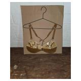 Handmade Tin and Fabric Decorative Bra