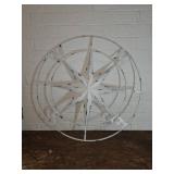 Metal Nautical-Style Compass Wall Decor