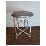 Metal Dairy Farm Stool with Rustic Design