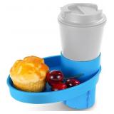 Car Seat Cup Holder Tray - 360 Rotatable Snack & D