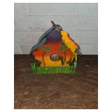 Metal Margaritaville-Themed Decorative Birdhouse