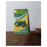 John Deere Metal Advertisement Sign