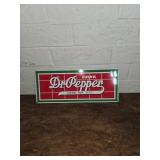Metal Dr Pepper Advertising Sign
