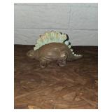 Cast iron Stegosaurus Figurine with Green Accents
