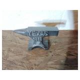 Cast Iron Texas 1836 Miniature Anvil