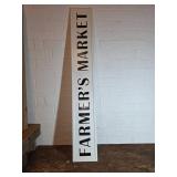 Metal Farmers Market Sign