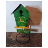 Metal Birdhouse with John Deere Logo
