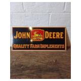 Metal John Deere Advertising Sign