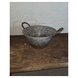 Perforated Metal Tin with Side Handles