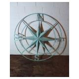 Metal Compass Rose Wall Decor