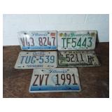 Collection of Metal License Plates