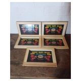 Set of Wooden Sunny Slope Brand Frames