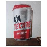 Metal Tecate Beer Advertising Sign