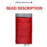 OZARK TRAIL 50-DEGREE WARM WEATHER RED SLEEPING BA