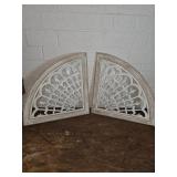 Pair of Wooden and Metal Decorative Panels