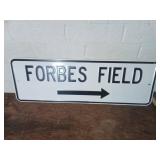 Porcelain Forbes Field Directional Sign