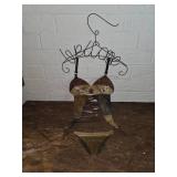 Metal Hanging Bathing Suit Welcome Sign